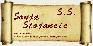 Sonja Stojančić vizit kartica